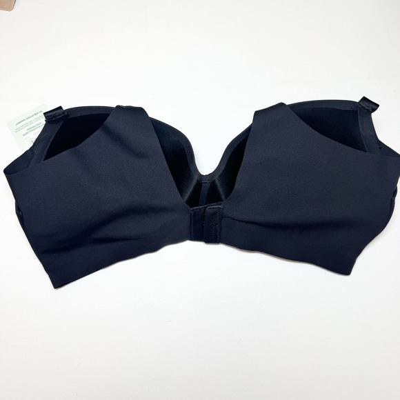 TOMMY JOHN Bra Women's 36D Black Comfort Smoothing Lightly Lined Wireless - Picture 2 of 6